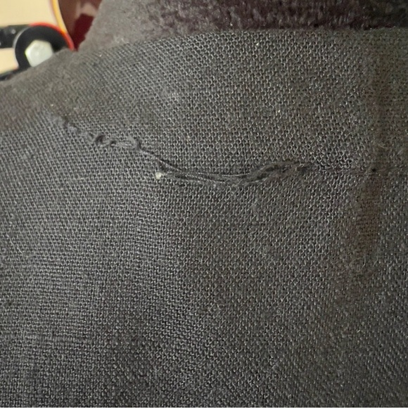 Vtg 80s Damon Petite Black Gold Button Dress - Union Made - Size 8 - Picture 4 of 11